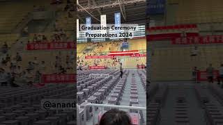 Graduation Ceremony Preparations 2024  Jiangsu university of Science and Technology China [upl. by Gnehc24]