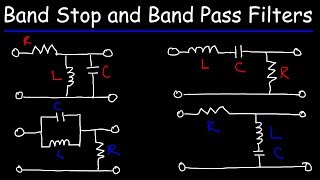 RLC Band Stop Filters and Band Pass Filters [upl. by Nwahsiek]