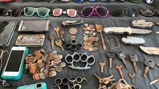 River Finds  Rings Coins Knives and Sunglasses  Nugget Noggin [upl. by Philemon]