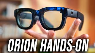 HandsOn Meta Orion Augmented Reality Glasses [upl. by Amsirac682]