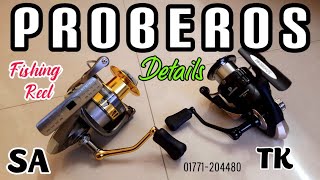 PROBEROS Fishing reelTK amp SA seriesDetailsLine Capacity [upl. by Eseela]