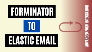 Quickly Connect Forminator to Elastic Email Within 3 Minutes [upl. by Lessur36]