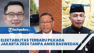 ELEKTABILITAS TERBARU PILKADA JAKARTA 2024 TANPA ANIES BASWEDAN [upl. by Paryavi809]