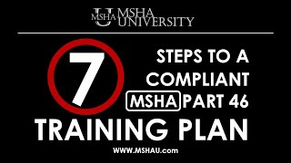 How to Create an MSHA Part 46 Training Plan [upl. by Volin]