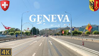 Driving Geneva Switzerland 🇨🇭  4K City Drive [upl. by Biggs]