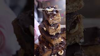 Hazelnut date caramel snicker bars recipe vegan rawvegan recipe dessert snickers shorts [upl. by Aridatha]