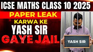 Mathematics ICSE class 10 PAPER LEAK 202425  Sure Shot Questions amp topics for Boards 202425 [upl. by Ylellan138]