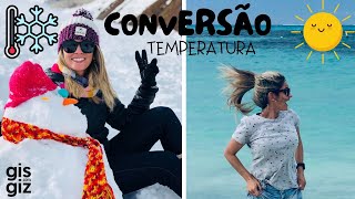 GRAUS CELSIUS E FAHRENHEIT  CONVERSÃO DE TEMPERATURA 07 [upl. by Nekcerb296]