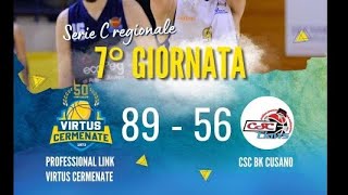 PROFESSIONAL LINK VIRTUS CERMENATE vs CSC CUSANO MILANINO 01112023 ore 2100 [upl. by Annairam]