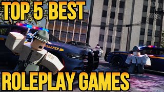 Top 5 BEST Roleplay Games on ROBLOX 2021 [upl. by Baillieu652]