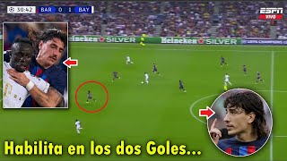 EL TERRIBLE PARTIDO de BELLERIN  BARCELONA VS BAYERN MUNICH 03 HOY [upl. by Yeniar]