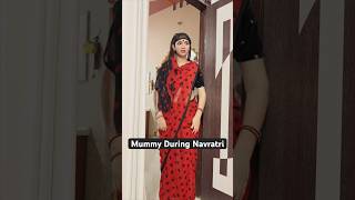 Mummy During Navratri 😬 comedy funny youtubeshorts [upl. by Yrekaz]