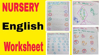 Nursery English worksheet [upl. by Baalbeer]