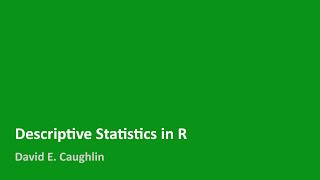 Descriptive Statistics in R [upl. by Alexa]