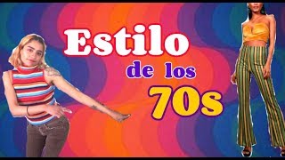 MODA DE LOS 70 PARA MUJERES  como vestir moda setentera [upl. by Levy247]