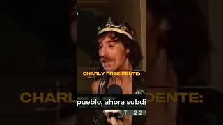 ¡Increíble momento Charly García da un discurso como si fuera presidente  shorts [upl. by Wynn]