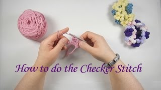 How to do the Checker Stitch in Crochet [upl. by Adlemi]