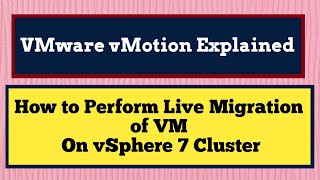 VMware vMotion step by step  VMware vMotion configuration  VMware vMotion ExplainedVMware vMotion [upl. by Mailand138]