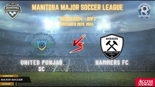 Novermber 28th WSF Div 1 Hammers FC vs Punjab United SC [upl. by Jacobine]