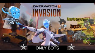 Overwatch PvE Resistance with ONLY BOTS  Echo POV Expert [upl. by Mellins637]