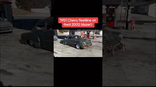 1951 Chevy chassis swap on a 2002 blazer frame Turbo air bags and 4WD [upl. by Mundy]