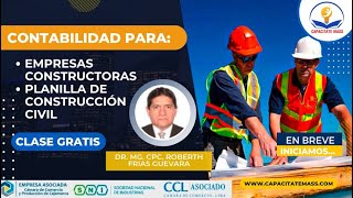 🔴CAPACITATE MASS  PLANILLA de CONSTRUCCIÓN CIVIL [upl. by Sucitivel]