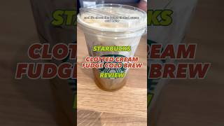 Starbucks Clotted Cream Fudge Cold Brew Review shorts starbucks [upl. by Alphonsine]