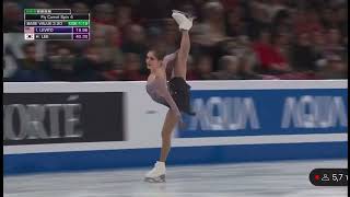 Isabeau Levito short program at the 2024 World Cup [upl. by Euqilegna]