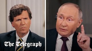 Putin hints Moscow and Washington in backchannel talks in revealing Tucker Carlson interview [upl. by Aisyle]