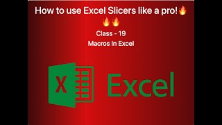 How to use Excel Slicers like a pro  Using Excel Slicers to Filter Data  class19 🔥🔥🔥 [upl. by Aleuname757]