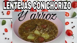 🍲Lentejas con arroz y chorizo [upl. by Acenom355]