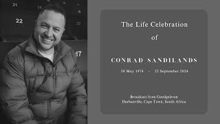 The life celebration of Conrad Sandilands  Wednesday 2 October at 14h00 [upl. by Annek]