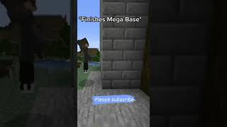 finishes mega base minecraft [upl. by Silvio]