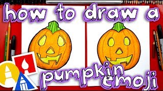 How To Draw The Pumpkin Emoji [upl. by Kelleher]