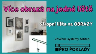 🛠✅ Instalace stropní závěsné lišty na obrazy ARTITEQ TOP RAIL [upl. by Juley617]