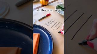 Use butcher paper as a table cloth and spark conversation with this thanksgiving tradition holiday [upl. by Amathist736]