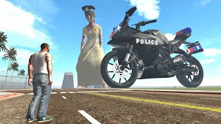 Franklin Found Giant Police Bike Kamla in Indian Bike Driving 3D [upl. by Ebner]