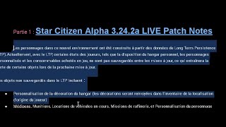 Patch notes FR 3242a Traduit [upl. by Vtarj]