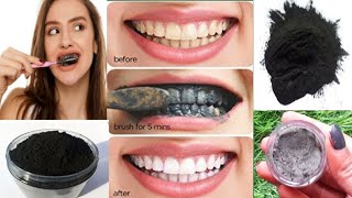 DIY Teeth Whitening Charchol Toothpaste at home in 2 minutes teethwhitening diy [upl. by Conal]