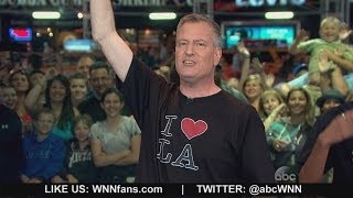 NYC Mayor Sings I Love LA on Jimmy Kimmel Live [upl. by Nyre]