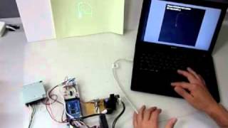 Arduino and laser projection [upl. by Hildick]