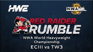 NWA World Heavyweight Championship Match at Red Raider Rumble 2024 TW3 vs ECIII [upl. by Llibyc]