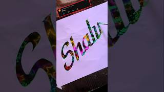 Lettering with a fiuid write pen shortvideoCalligraphy [upl. by Nivaj]