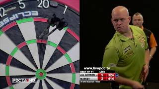 TWO NINE DARTERS FROM MICHAEL VAN GERWEN IN ONE MATCH [upl. by Mirabella863]