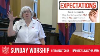 Bromley Temple Salvation Army  Sunday Blessing  11th August 2024 [upl. by Marian765]