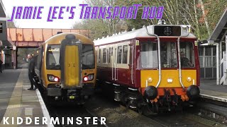 LSL class 121 bubble car arrives and departs Kidderminster station [upl. by Sheryl337]