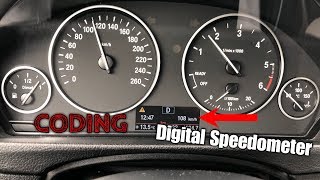 Coding Digital Speedometer In Bmw Instrument Cluster [upl. by Illehs]