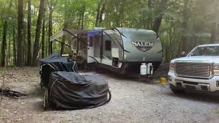 Campground Walkthrough at Wompatuck State Park in Hingham Massachusetts [upl. by Eiruam]