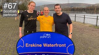 Erskine Waterfront parkrun Renfrewshire  67 Scottish parkruns [upl. by Enimsaj]