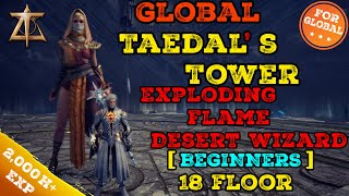 Quick Guide  Exploding Flame Desert Wizard Throne and Liberty Taedals Tower 18 Floor [upl. by Kammerer443]